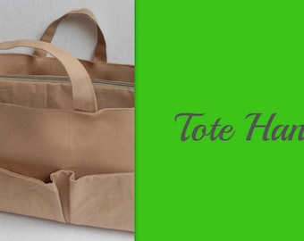 Tote handle for your purse organizer