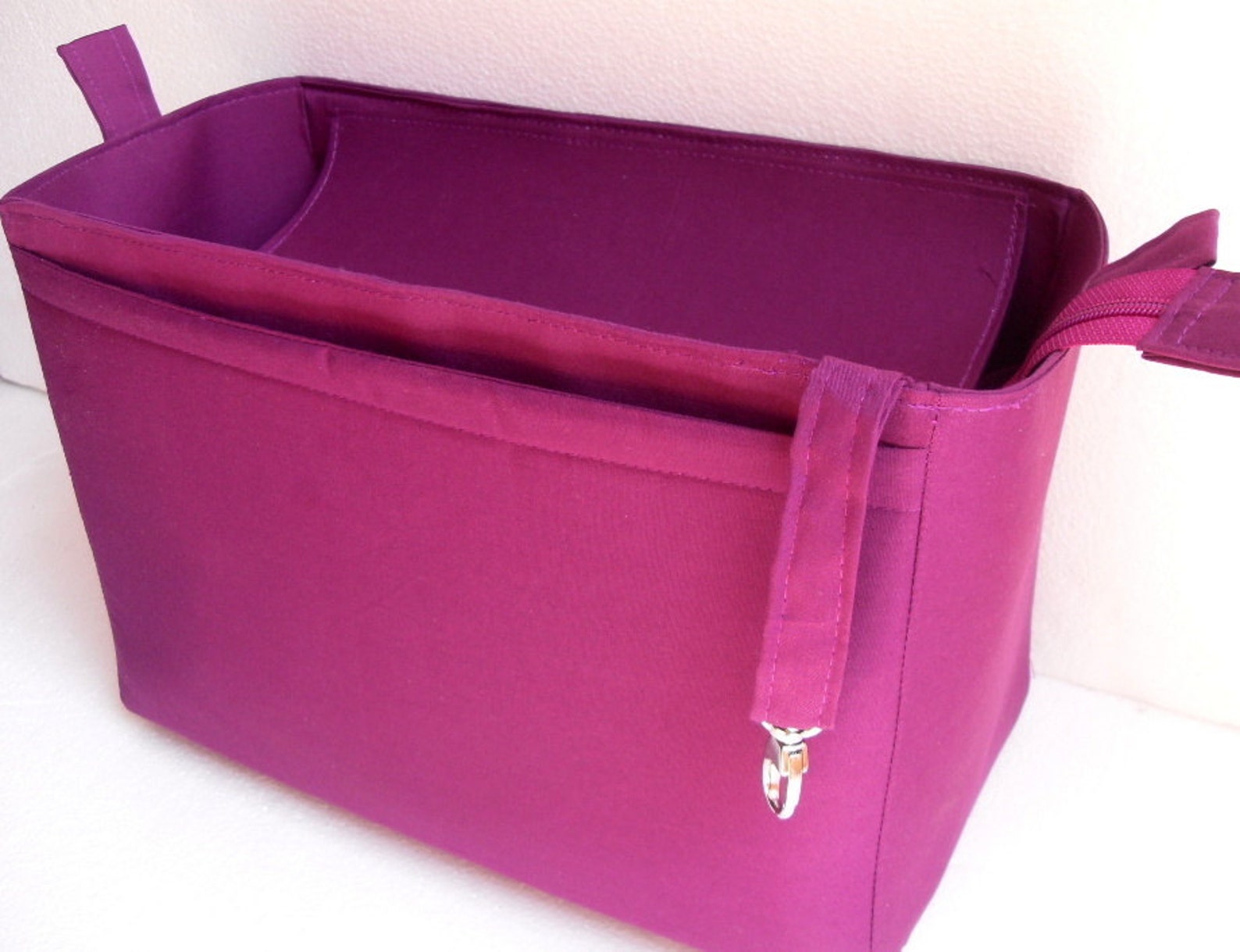 Extra tall Large Bag insert /Purse insert with Zipper closure Etsy