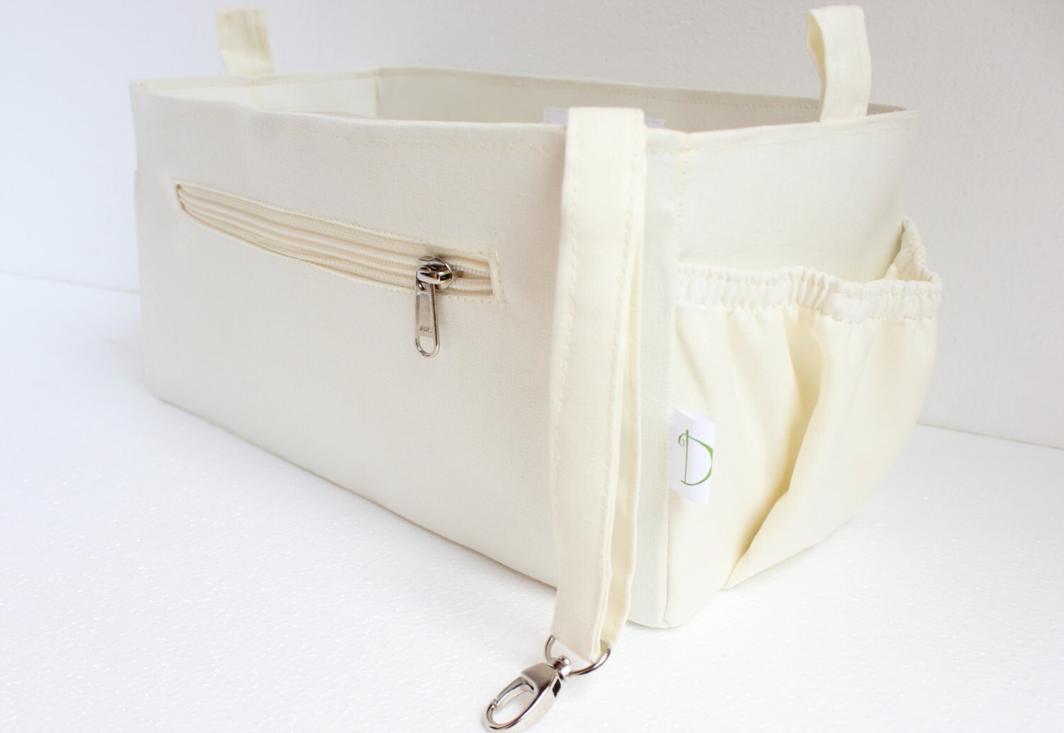 Custom Size Cotton Canvas Regular Style Bag and Purse Organizer