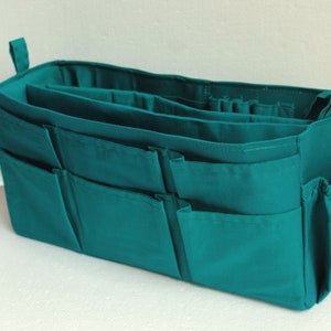 Extra groot formaat Portemonnee organizer met laptop gevoerd compartiment en Credit card slots - Tas organizer insert