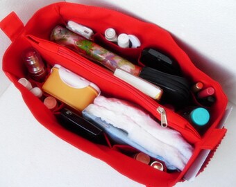 Diaper Purse organizer Fits LV Totally MM- Bag organizer insert in Rich Red