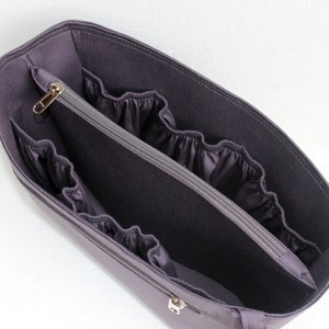 Bag organizer for Louis Vuitton Avalon MM - Purse organizer in  Charcoal fabric- Inverted trapezoid shape