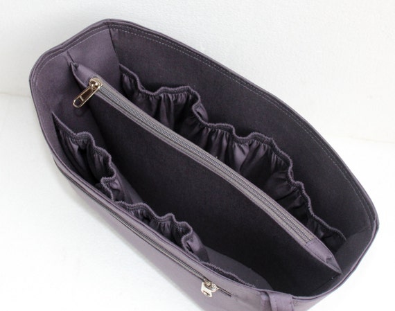 Items similar to Bag organizer for Louis Vuitton Avalon MM - Purse organizer in Charcoal fabric ...