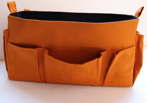 Organizador de bolso grande extra bolso XL Inserte en oro oscuro y color negro Etsy Mexico