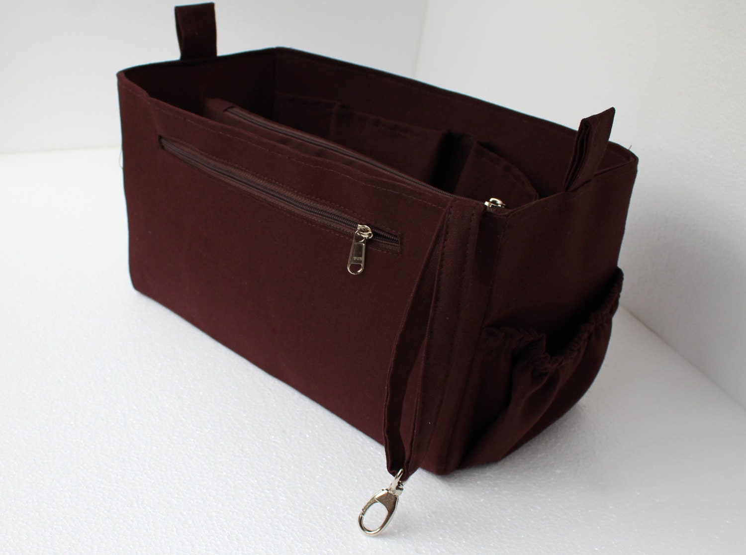 Extra Large Purse Organizer Bag Organizer Insert in Rich Red Fits