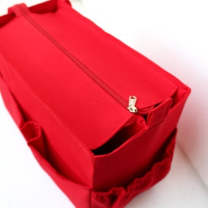 Purse organizer for Louis Vuitton Neverfull MM with Zipper closure Bag organizer insert image 6