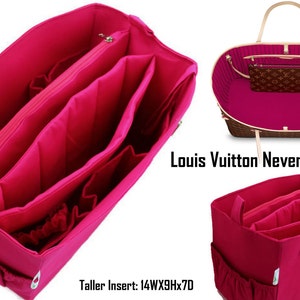 Extra plus grand organisateur de sac à couches pour organisateur de Louis vuitton porte-monnaie GM Neverful insert avec 2 compartiment à fermeture à glissière et portable diviseur