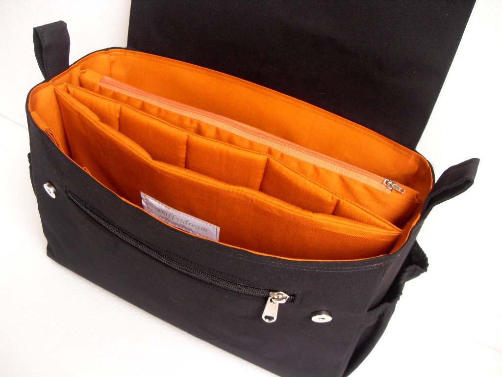 Large Bag organizer for Tote Bag with two divider compartment Etsy