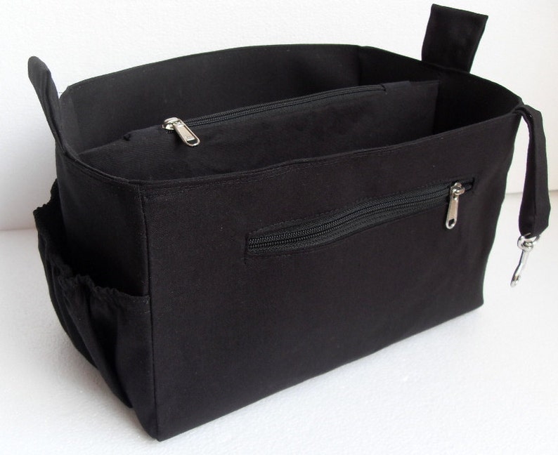 Purse Organizer Fits Large Longchamp Le Pliage Bag Organizer Insert In Black
