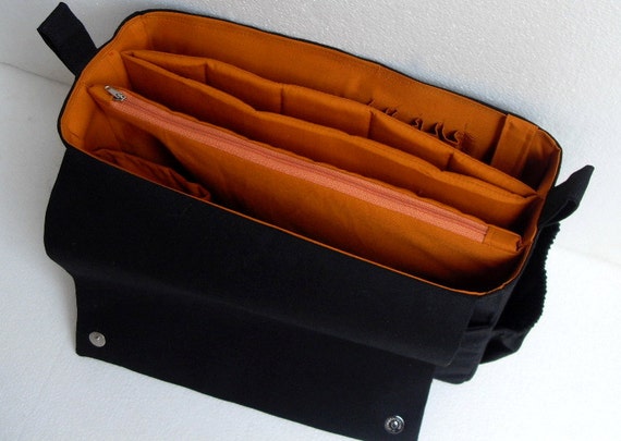 Large Bag Organizer for Tote Bag With Two Divider Compartment 