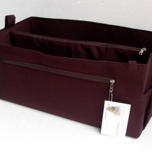 Purse organizer for speedy voyage 45 -(Bag Size 17.7x10.6x7.87)- Bag organizer insert in Coffee Brown