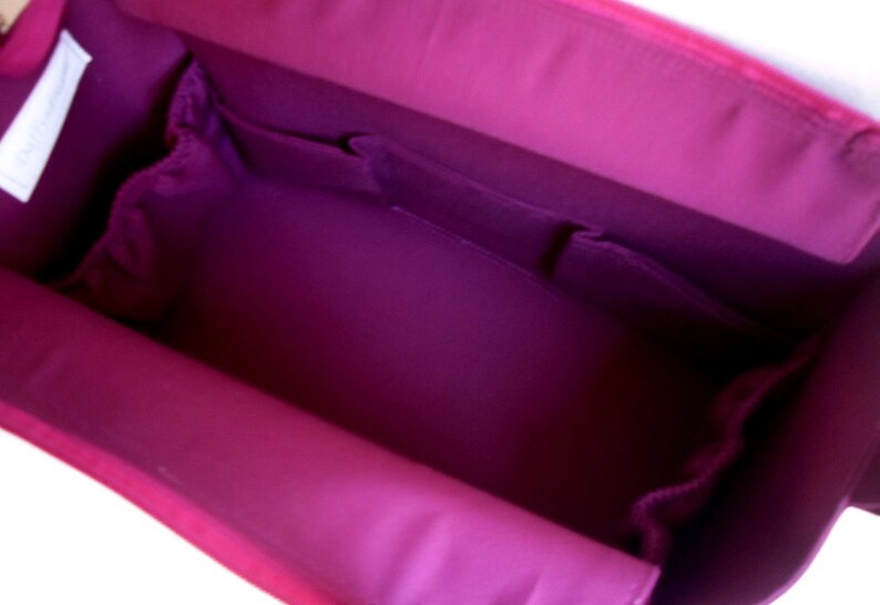 Extra tall Large Bag insert /Purse insert with Zipper closure Etsy