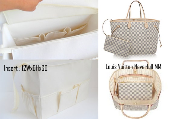 Louis Vuitton Neverfull Organizer Insert, Bag Organizer with Laptop  Compartment and Single Bottle Holder