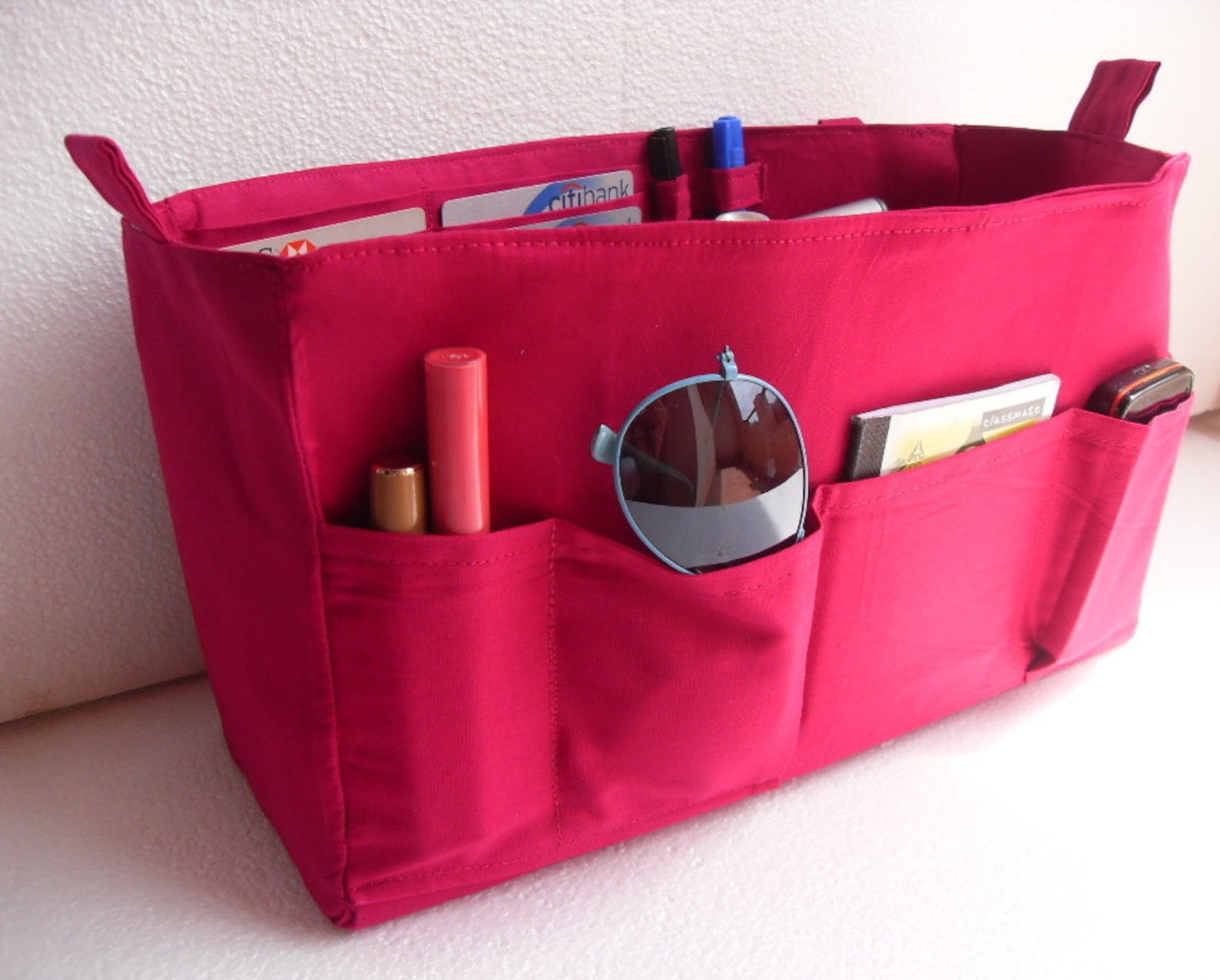 Large Purse Organizer bag Organizer Insert With Ipad Sleeve Etsy