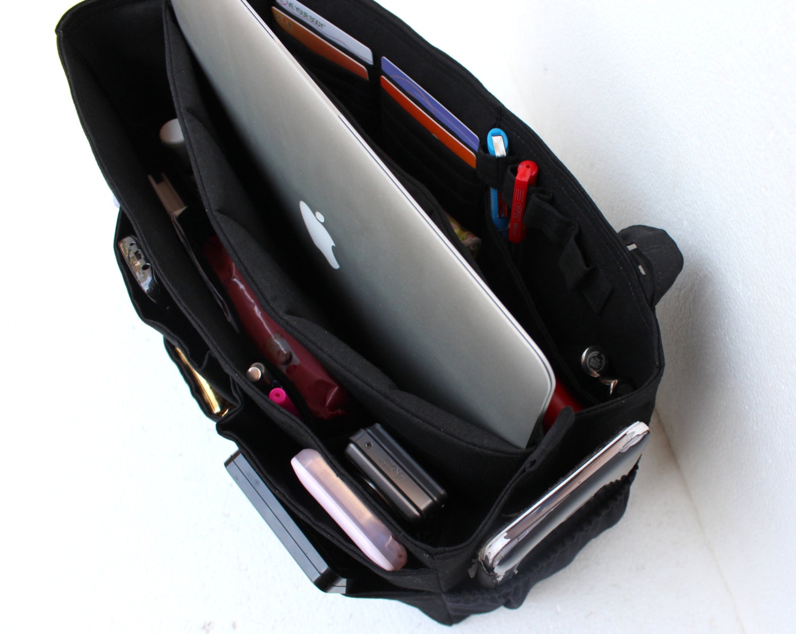 Extra Large Purse Organizer With Laptop Padded Compartment Etsy