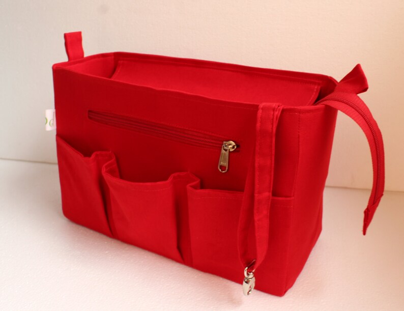 Extra Tall Large Bag Insert /purse Insert With Zipper Closure Etsy