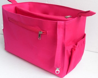 Organizer per borsa extra alto per Louis Vuitton Neverful GM in tessuto rosa