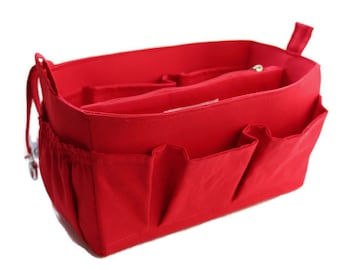 Purse organizer to fit Hermes Birkin 35cm- Bag organizer insert 13W x 6HX 6D in Rich Red-PLEASE leave your Phone Number!