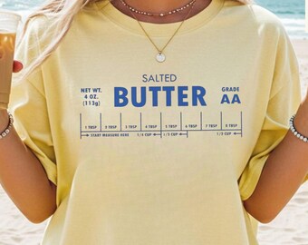 Salted Butter Sweatshirt, Funny Baking Shirt, Stick of Butter Sweater, Cute Foodie Gift, Baker & Chef Pullover, Butter Lover Apparel