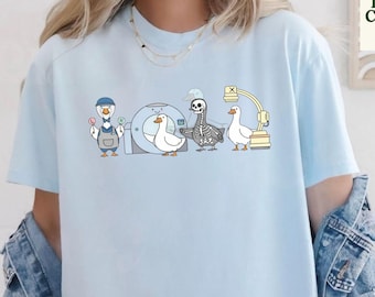 Comfort Colors® Radiologic Technologist Goose Shirt, Funny X Ray Tech Humor Design Cozy Sweatshirt CT MRI Radiology Gift For Techs