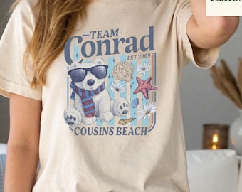 Team Conrad Junior Mint Bear Shirt, The Summer I Turned Pretty Tee, TSITP Cousins Beach Graphic Top, Summer Romance Fan Gift