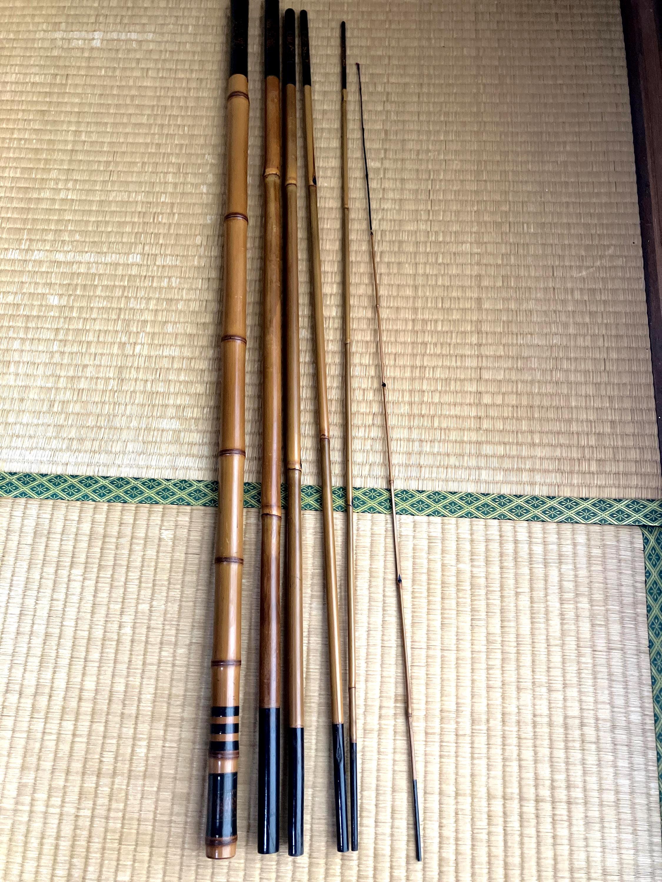 Horrocks Ibbotson Golden Bamboo Fly Rod Lot Vintage Bamboo Fly - Main Image