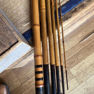 Restored and Field-Tested Vintage Japanese Bamboo Fishing Rod 5.4m – 6 Piece Handmade Wazao for Beginners and Collectors