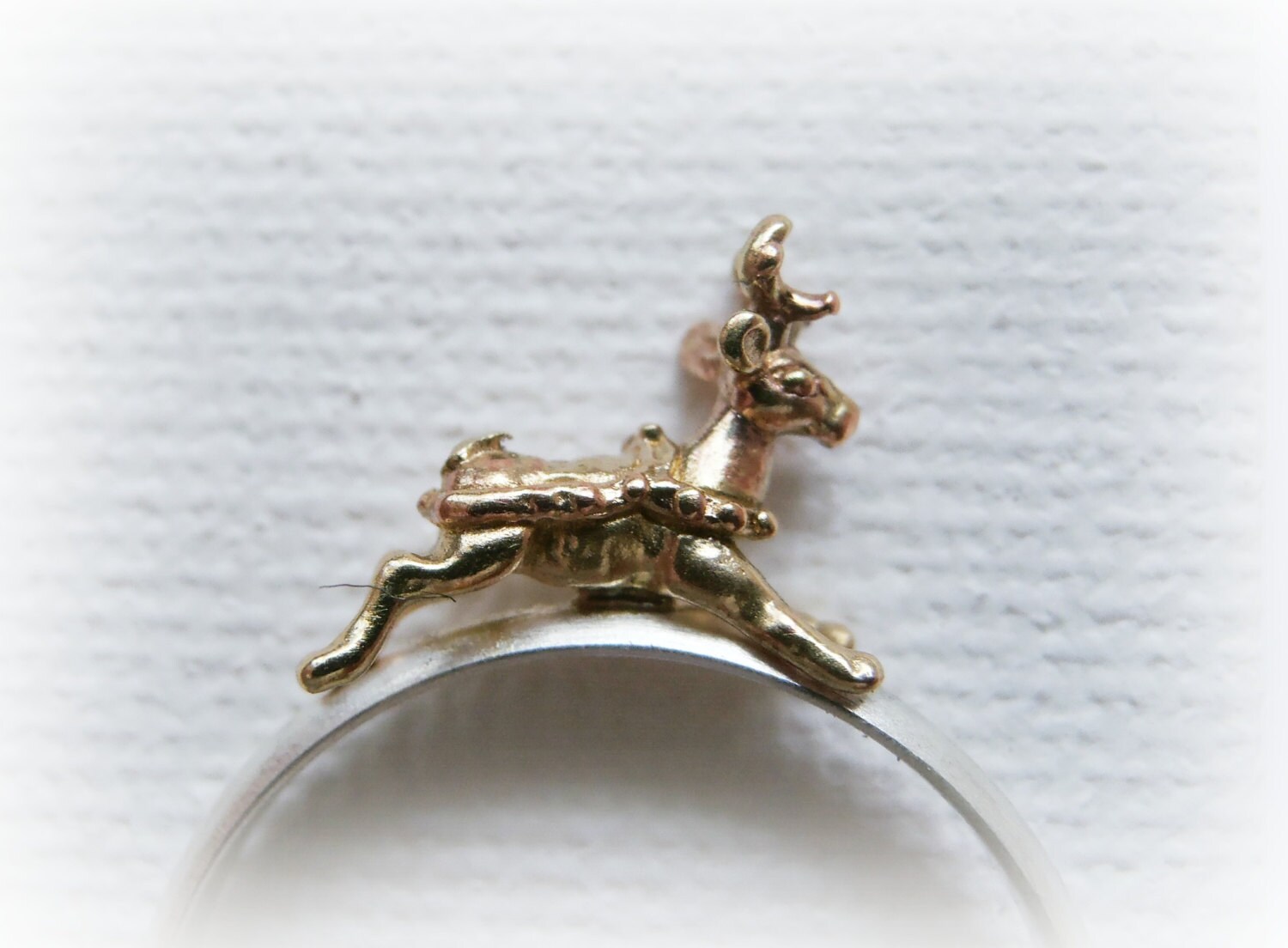 Reindeer Ring - Christmas Stack Ring - Reindeerjewelry - Stocking ...