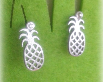 Ananas Ohrstecker - Ananas Ohrringe Sterling Silber - Ananas Schmuck - Obst Ohrstecker - Obst Schmuck - Tropischer Schmuck
