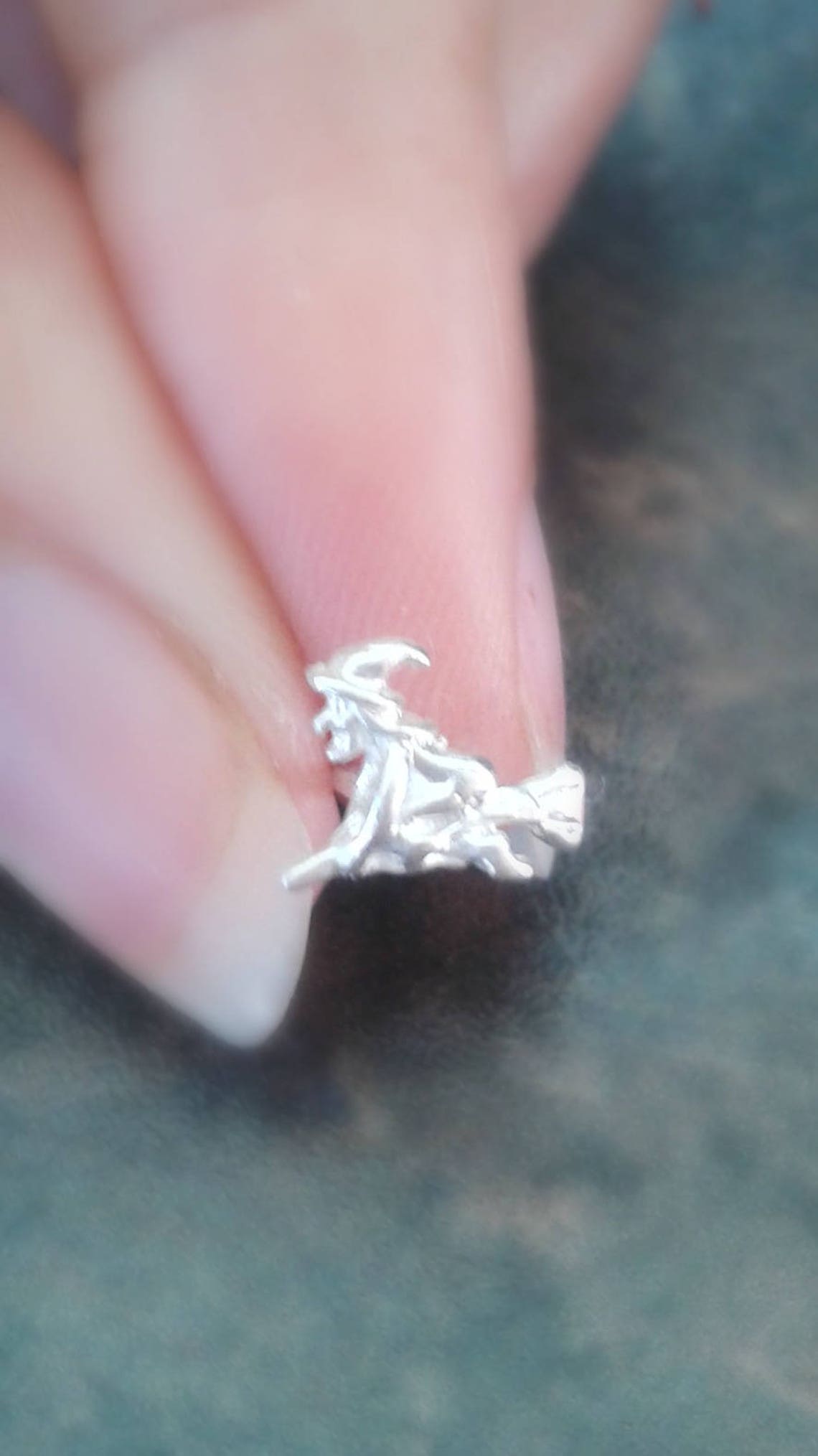 Witch Nose Stud Halloween Nose Stud Sterling Silver Witch Etsy