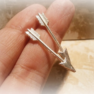 Arrow Silver Earrings - Arrow Post Jewelry - Arrow Studs Sterling Silver - Unisex Studs 925 - Men Studs - Genderless Sagitarrius Jewelry
