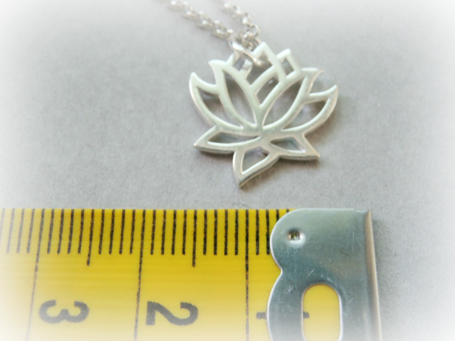 Lotus Flower Necklace Yoga Necklace Zen Necklace Lotus Etsy