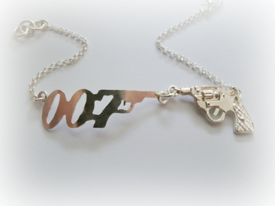 James Bond Jewelry - Bracelet Sterling Silver - 007 Unisex Bracelet ...