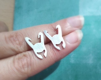 Loki Studs -  Loki Jewelry - Loki Jewelry Sterling Silver - Loki Jewelry - Loki Earrings - Geek Gift