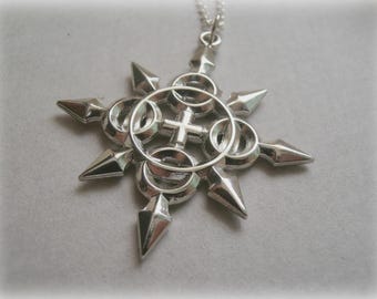 Axel's Chakram Anhänger Sterling Silber - Axel's Chakram Halskette Sterling Silber - Axel's Chakram Halskette Sterling Silber Replica - Individuell