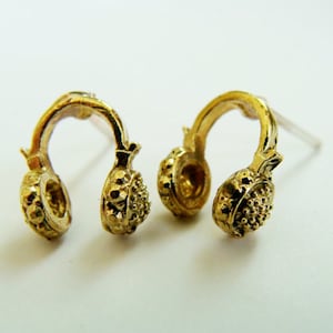 Orecchini a bottone per cuffie - Gioielli per cuffie - Regalo per DJ musicale - Gioielli per auricolari - Regalo per cuffie per videogiochi - Gioielli senza genere