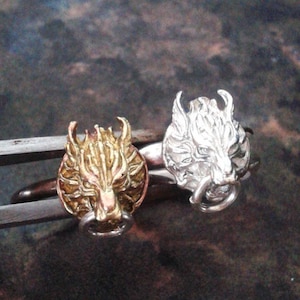 Silver Wolf Ring - Werewolf Ring - Wolf Head Jewelry - Wolf Silver Jewelry - Horror Movier Jewelry - Bmovie Lover Gift