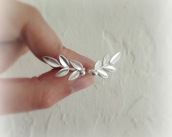 Olive Leaves Earrings, Olive Leaf Stud Earrings, Gift for athletes , Greek Goddess, Greek Jewelry, Olympics Jewelry, Olive Studs,