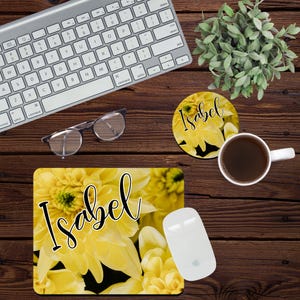 Sunflowers Mousepad and Coaster PNG, Sublimation Design. Digital Download, Design Template, Sunflower PNG, Sunflower Design, Design 011