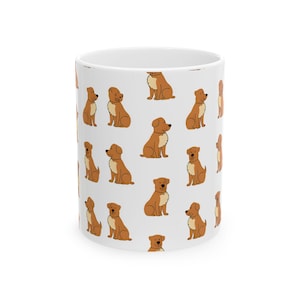Tazza in ceramica con stampa di un simpatico cane per gli amanti dei cani, regalo per animali domestici, tazza da caffè, divertente decorazione con animali, stoviglie a tema cane