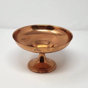 Vintage Copper Compote Bowl | Farmhouse Candle Holder