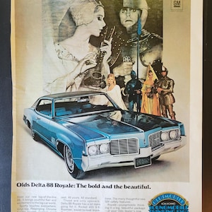 1968 Oldsmobile Delta 88 Royale Ad from Life Magazine (for the 1969 model)