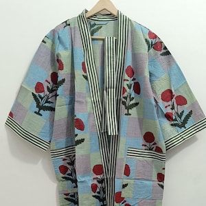 Kimono Robe, Dressing Gown, Vintage style, 100% Cotton kimono Robes, Pure cotton Kimono, Cotton Kimono, Festival Clothing, Kimono Kaftan