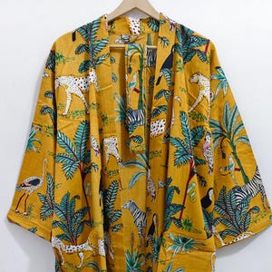 Beautiful Cotton Kimono Robe Dressing Gown,100% Cotton Kimono Robe Dress,Robes for Women Kimono,Etsy’s Pick,Beach Cover Gown,Kimono Robes