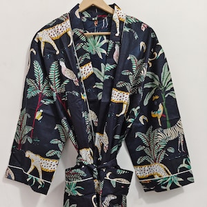 Kimono Robe, Dressing Gown, Vintage style, 100% Cotton kimono Robes, Pure cotton Kimono, Cotton Kimono, Festival Clothing, Kimono