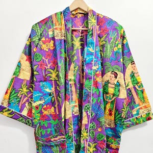 Kimono Robe, Dressing Gown, Vintage style, 100% Cotton kimono Robes, Pure cotton Kimono, Cotton Kimono, Festival Clothing, Kimono