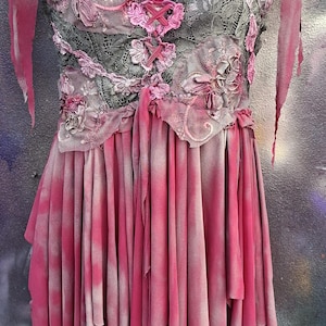 gypsy rose pink dress 1969 Gypsy Rose Lee Custom Couture Ivory Lace & Pink Silk Victorian Gown