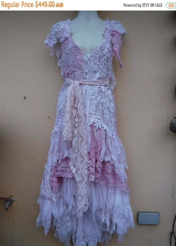 20%OFF vintage inspired shabby bohemian gypsy dress ..smaller | Etsy
