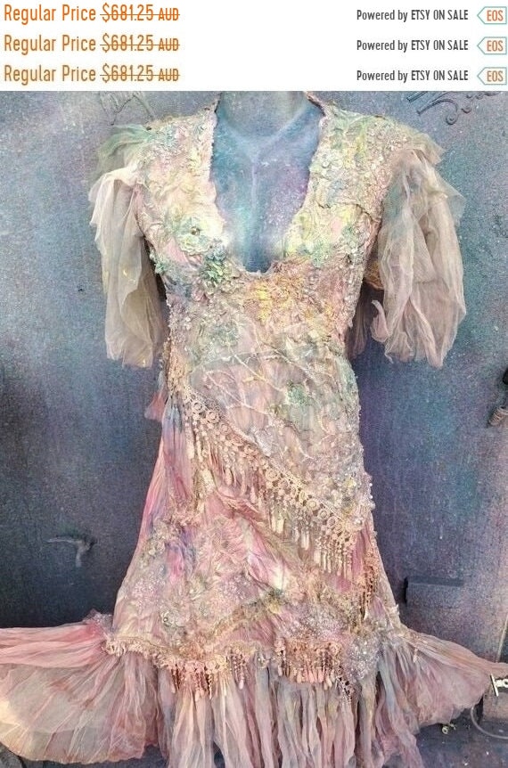 gypsy pink wedding dress Pink bling wedding dress