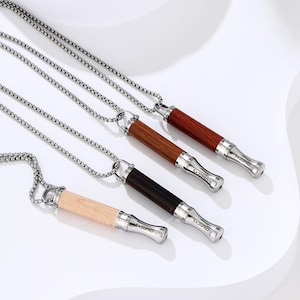 Original Anxiety Necklace Mindfulness Breathing Tool Wooden Calming Relief Chain Breathing Belt